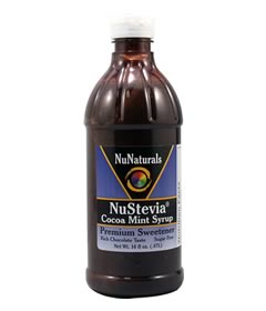 Cocoa Mint Syrup with Stevia, NuNaturals (470ml)