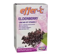 Effer-C Elderberry, Now Foods 30 Packets